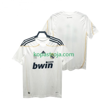 Billiga Fotbollströjor Real Madrid 2009 2010 Retro Hemma tröja Kortärmad